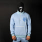 Mystique Baby Blue Set Quarter Zip Sweater