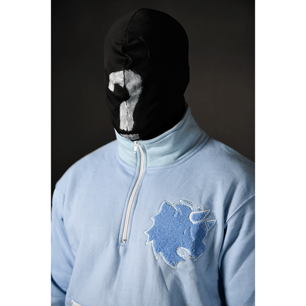 Mystique Baby Blue Quarter Zip Sweatshirt