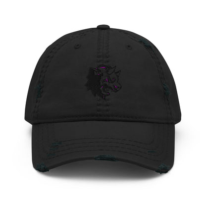 Concealed Black Distressed Cap - BeastyEra