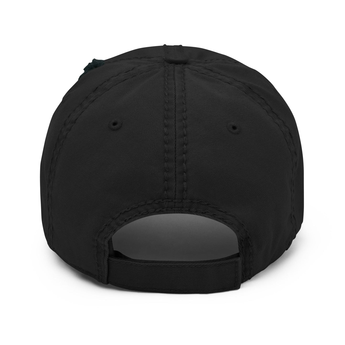 Concealed Black Distressed Cap - BeastyEra